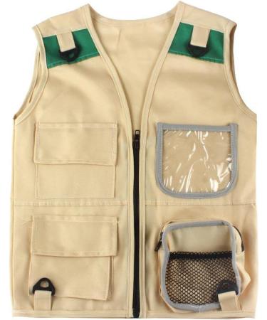 Zalati Kids Cargo Vest with Hat - Explorer Adventure Safari Style for Outdoor Activities - Buy Online on GoSupps.com