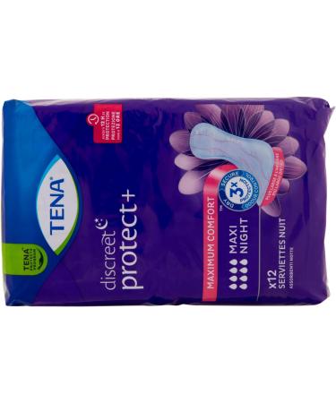 Tena Lady Maxi Night Protection 12 Pack - 12 Count - Buy Online on GoSupps.com