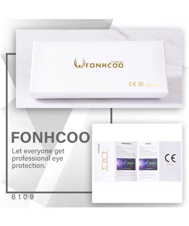 FONHCOO Women's Blue Light Filter Glasses - TR90 Anti-Fatigue Computer & Gaming Goggles (Transparent Gray) - Buy Online on GoSupps.com