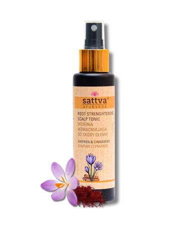 Sattva Haartonikum - natural scalp tonic for dry scalp itchy scalp |Hairwater with aloe cinnamon and saffron stimulates hair growth and donates moisture - 100ml Saffron
