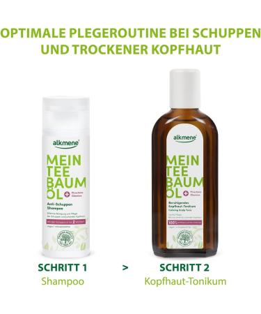  Alkmene alkmene My Tea Tree Oil Anti-Dandruff 3 x 200 ml Less dandruff in 2 weeks Shampoo against dandruff and itchy scalp Anti-dandruff shampoo - Buy Online on GoSupps.com