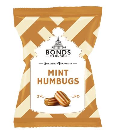 Bonds Of London English Mint Humbugs Imported From The UK England The Very Best Of British Mint Hamburgs British Candy Sweets 5.3 Ounce (Pack of 1)