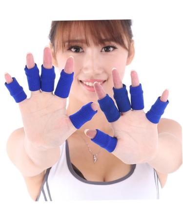 Buy Sosoport 20pcs Blue Finger Guards - Elastic Finger Sleeves & Protectors for Sports | Flexible Nylon Finger Cots - International Shipping Available - Buy Online on GoSupps.com