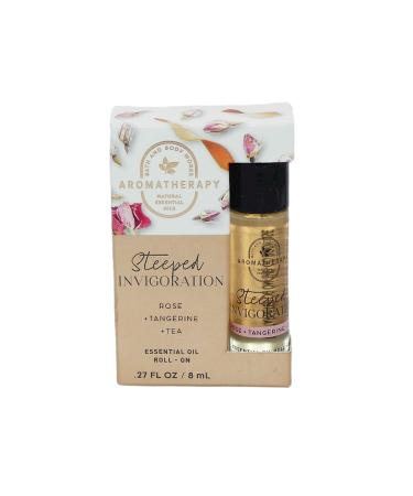 Bath & Body Works Aromatherapy Rose Tangerine Tea Essential Oil Rollerball On .27 fl oz / 8 mL (Tangerine Tea)