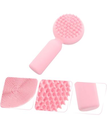 Mikinona Silicone Face Brush Facial Cleansing Brush Exfoliating Face Scrubber Face Washing Brush Face Scrubber Exfoliator Brush Face Exfoliator Face Scrubber Silicone Face Exfoliating Brush 11x5cm Pink - Buy Online on GoSupps.com