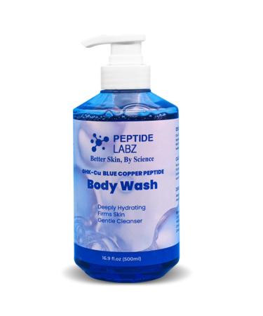 Copper Peptide Body Wash Anti-Aging Skin Renewal Deep Hydration Wrinkle Reduction and Collagen Boost Soothing Paraben-Free Formula 16.9 oz