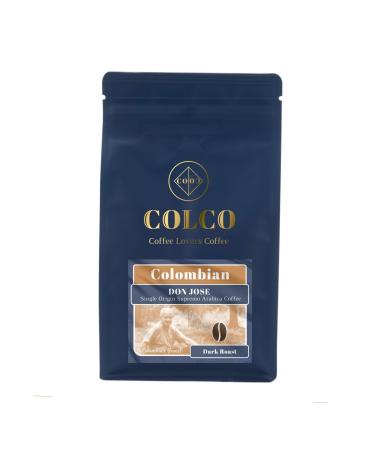 COLOMBIAN Speciality Coffee | Don Jose | The Perfect Espresso/TINTO | Dark Roast | Single Origin Supremo Arabica Coffee Beans (250g Resealable Bag)