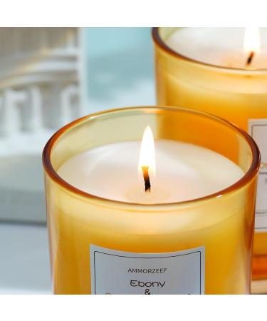 7OZ Ebony Orange Blossom Scented Candle - Aromatherapy Soy Wax Candle for Home | Long Lasting 50h | Perfect Anniversary Gift - Buy Online on GoSupps.com