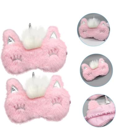 NOLITOY 4 Pcs Plush Sleep Eye Masks - Soft Furry Eye Covers for Restful Sleep | Breathable Sleep Masks for Travel & Relaxation - Buy Online on GoSupps.com