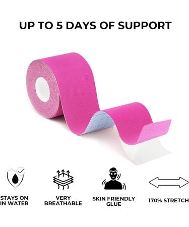 Kinesiology Tape 3Roll*5m of Elastic Muscle Support Tape Rock Tape Stickiness Lasts 5-7 Days for Exercise Sports & Injury Recovery Body Tape Boob Tape Physio Tape Trans Tape Athletic Tape 3roll*black - Buy Online on GoSupps.com