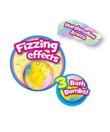 CRAZE INKEE Rainbow Bath Bombs - Set of 3 Scented Colorful Bath Bombs with Marshmallow Scent | Relaxing Spa Experience - Buy Online on GoSupps.com