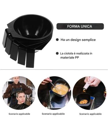 Generico Bol Pour M langer Teinture Cheveux | Bol De Coloration Professionnelle De Salon Accessoires Empilables De Teinture Outil De Coiffeur Convient aux D butants Amateurs Experts - Buy Online on GoSupps.com