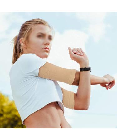 Zittop Slimming Arm Sleeves for Women - Elastic Compression Arm Shapers - Sport & Fitness Arm Shapers (Skin) - International Shipping Available - Buy Online on GoSupps.com