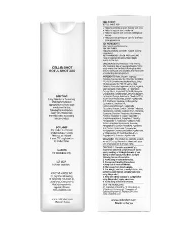 BOTUL SHOT 300 - Korean Microneedling Skin Booster with Centella Asiatica, Hyaluronic Acid and BOP SOME for Daily Pore Tightening. 1.69 fl.oz (50 ml) 1.69 Fl Oz (Pack of 1) - Buy Online on GoSupps.com