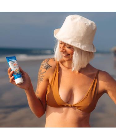 Badger SPF 40 Sport Mineral Sunscreen Cream & Organic Aloe Gel Reef-Friendly Water-Resistant Sport Sunscreen with Zinc Oxide and Cooling and Soothing Fair Trade Organic Aloe Vera Gel - Buy Online on GoSupps.com