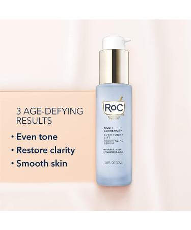 RoC Multi Correxion Even Tone + Lift Serum with Mandelic Acid - Brightening & Even Tone - Hyaluronic Acid for Dry Skin - 1 fl oz - Buy Online on GoSupps.com