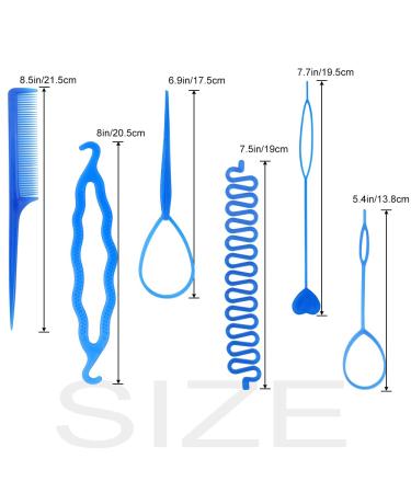 NAIHOD 2 Sets Tail Hair Tool - DIY Hair Loop Styling Set for French Braiding and Ponytails - Buy Online on GoSupps.com
