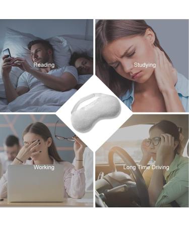 Weighted Lavender Eye Mask for Pain Relief - Hot & Cold Therapy Sleep Mask for Men & Women - Aromatherapy Eye Pillow for Dry Eyes, Migraines, Sinus Pain - Gray - Buy Online on GoSupps.com