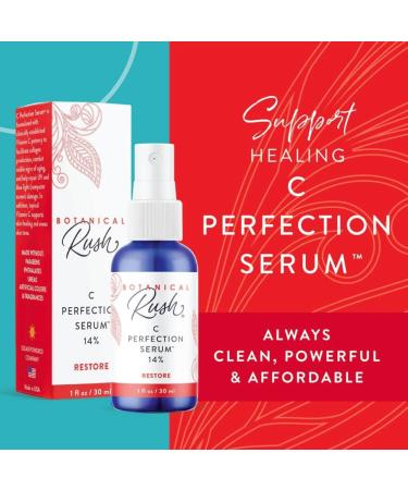 C Perfection Serum Boost Collagen Production with Vitamin C & E | Antioxidants for All Skin Types | 1 oz Natural Healing Formula - Buy Online on GoSupps.com