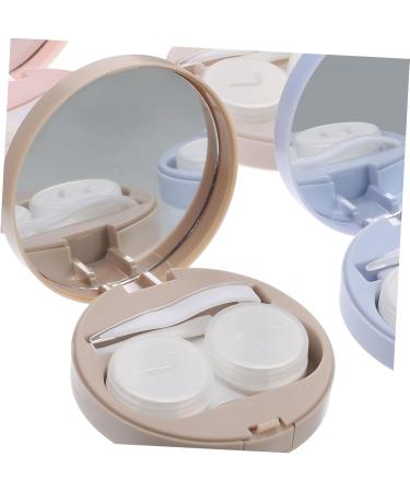 Homsfou 4-Piece Contact Lens Carrier Bag - Practical Organizer with Decorative Box & Lens Insert Remover - Portable & Stylish for Travel - Buy Online on GoSupps.com