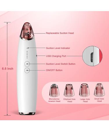 Blackhead Remover Vacuum with Pimple Popper Tool Kit | Electric Comedone Extractor for Skincare Treatment | Face Sucker for Acne Pimple Spot Suction - Buy Online on GoSupps.com