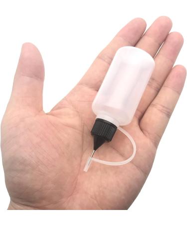 MYYZMY 12 Pcs Precision Tip Applicator Bottles 1 Ounce Translucent Glue - Multicolor Lids & Mini Funnels - Buy Online on GoSupps.com