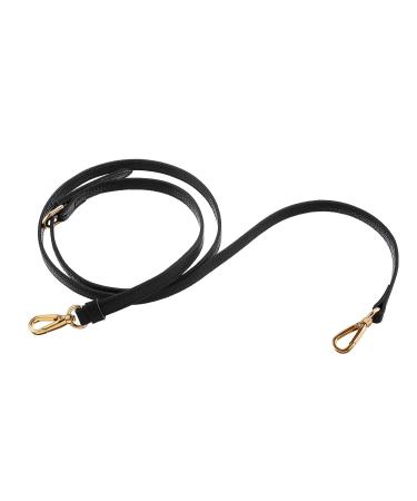 Purse Strap Purse Straps Replacement Crossbody Replacement Straps for Handbags Genuine Leather Black & Gold Hardware