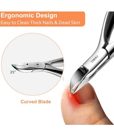 THRAU Cuticle Trimmer - Cuticle Remover Cuticle Nipper for Fingernails and Toenails - Buy Online on GoSupps.com