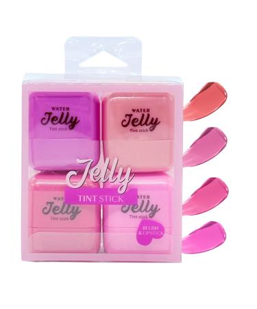 Creamy Cheek Stick - Moisturizing Eyeshadow & Blush Long-Lasting Hydrating Jelly Texture for Women's Daily Makeup Natural Look