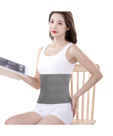 Clobeau Kidney Warmer & Lumbar Support Belt | Wool Thermal Brace for Back Pain Relief | Plush Waist Warmer for Radiculitis & Rheumatic Support - Dark Grey - Buy Online on GoSupps.com