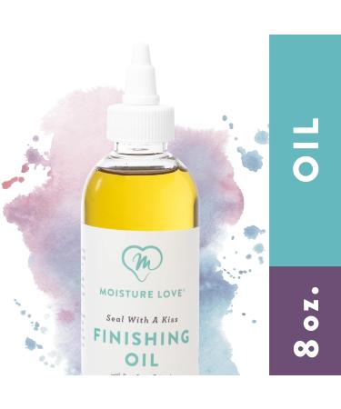 Seal with a Kiss Finishing Oil - Moisturizing & Polishing for Curly Hair | Argan & Castor Oil | Sulfate Free - 8oz - Buy Online on GoSupps.com