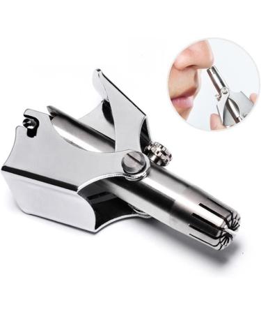 Premium Stainless Steel Nose Hair Trimmer for Men | Portable & Washable Manual Shaver for Nose & Ear Hair - Buy Online on GoSupps.com