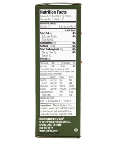 Gluten-Free Chebe Focaccia Mix - 7.5 oz | Perfect for Delicious Healthy Baking - Buy Online on GoSupps.com