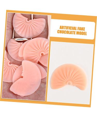 ibasenice 72 Pcs Imitation Chocolate Chips Simulated Chocolate Decor Chocolate Bar Maker Chocolate Models Interesting Chocolate Model Multi-Function Chocolate Model Food Artificial Pink PVC - Buy Online on GoSupps.com