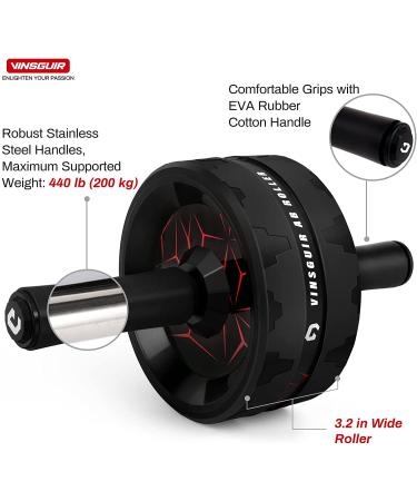 Vinsguir Ab Roller - Ultimate Abs Workout Equipment for Home Fitness - Buy Online on GoSupps.com