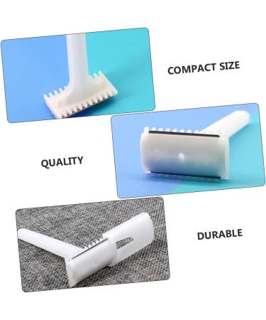 Angoily 50-Piece One-Way Skin Knife Tools for Men - Professional Hair Razor for Arm & Leg Pedicure & Leather Care | Durable ABS White - Buy Online on GoSupps.com