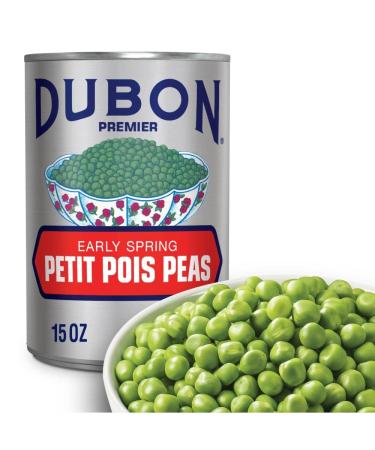 Bush's Best Canned Dubon Petit Pois Green Peas, Source of Plant Based Protein and Fiber Vegetarian 15 Oz Pack of 12 - Buy Online on GoSupps.com
