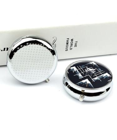 Buy Portable 3 Compartment Pill Box - Travel Pill Organizer with Owl Print | Small Medicine Case for Purse & Pocket - Buy Online on GoSupps.com