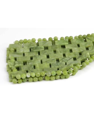 Natural Green Jade Eye Mask for Sleep - Eliminate Wrinkles & Puffiness - Buy Online on GoSupps.com