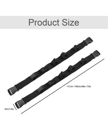 Buy Fishing Rod Holder for Car - 2-Piece Vehicle Carrier with 5 Holes & Straps | Multifunctional Transport Belt for Secure Transport - Buy Online on GoSupps.com