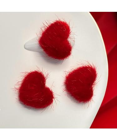 Love New Year Nail Crystal Heart Nail Art Plush Heart Nail Art Decoration DIY Nail Supplies For Girl Crystal Heart Nail Art Love Nail Plush Heart Nail Art Decor 2 small matte hearts - Buy Online on GoSupps.com