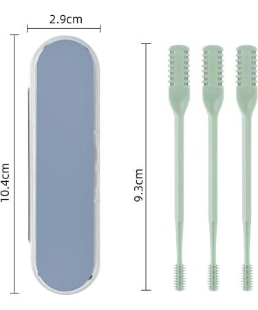 3 Pack Nose Hair Trimmer - 2 in 1 Professional Double Headed Clipper & Remover (Mint Green) | International Shipping Available - Buy Online on GoSupps.com