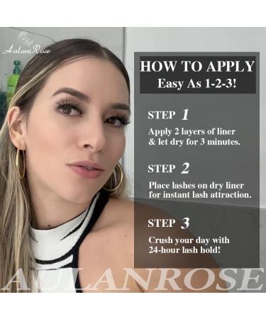 Buy Magnetic Eyelashes with Eyeliner | Natural Looking Reusable Lashes | Waterproof & No Glue Required - Buy Online on GoSupps.com