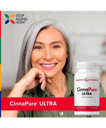 Stop Aging Now - Ceylon Cinnamon Supplement - with Chromium - 60 Vegetarian Capsules - Buy Online on GoSupps.com