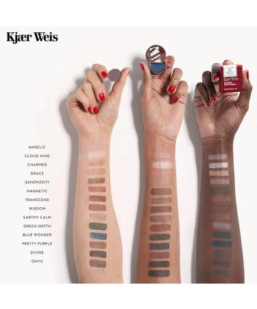 Kjaer Weis Blue Wonder Powder Eye Shadow - Organic, Blendable & Long Lasting. Cruelty Free Clean Makeup - Buy Online on GoSupps.com