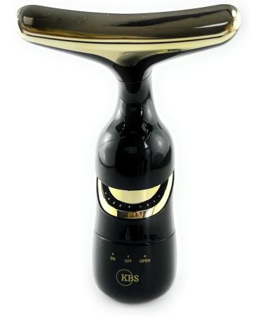 KBS Essentials Face Eye & Neck Massager - Battery Powered Vibration 3 Attachments Black | International Shipping Available - Buy Online on GoSupps.com