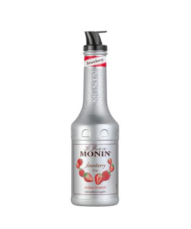 MONIN Le Fruit Fraise – Fruit-Based Preparation – For Cocktail, Culinary and Smoothie – 4x1L