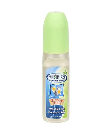 Naturally Fresh Deodorant Crystal Roll-On Tropical Breeze 3 oz (Pack of 2)