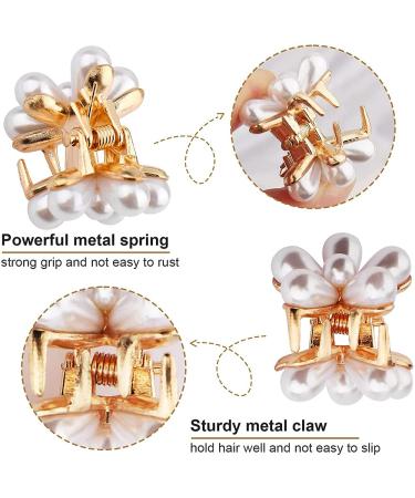 10 PCs Mini Hair Claw Clips - Perfect for Girls & Women | Ideal for Weddings Birthdays School & Everyday Use (White) - Buy Online on GoSupps.com