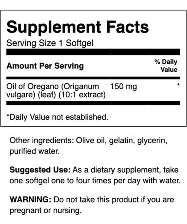 Swanson Oregano Oil 120 Softgels - Premium Antioxidant & Immune Support - Buy Online on GoSupps.com